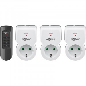 Trådlös strömbrytare med fjärrkontroll 3-pack
