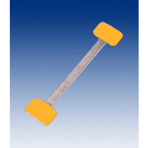 Twinstick vipparm aluminium 75mm med tunn tejp