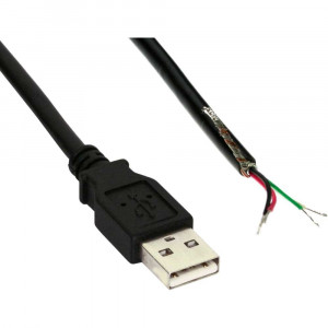 USB-A - kabel med öppen ände 3m