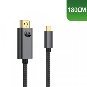 USB-C - HDMI kabel 4K 60Hz (hane - hane) 1.8m