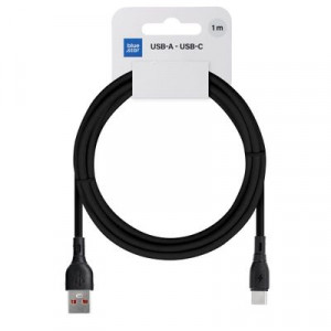 USB-C - USB-A kabel 1m - Eco svart