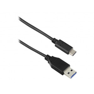 USB-C - USB-A kabel 1m svart