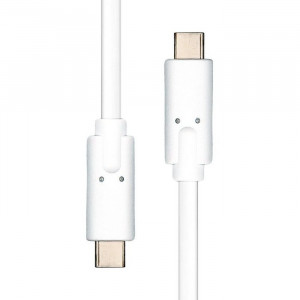 USB-C - USB-C kabel 0.5m vit USB-C 3.2