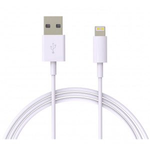 Lightning - USB-A kabel 1m Vit