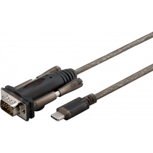 USB-C - RS232 adapter, Seriell COM port 1.5m hane - hane kabel