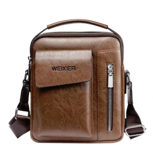 Väska Weixier Axelväska Messenger, brun