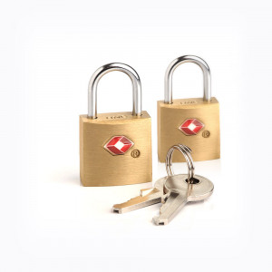 2 x Travel Sentry approved Key Lock, Silver 023