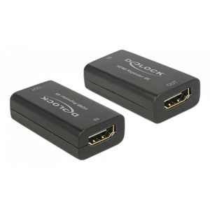 HDMI Repeater, 3840x2160 i 30Hz upp till 30 meter, HDMI ho - HDMI ho, HEC, svart 11403
