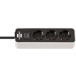 Ecolor Extension Lead 3-way white/black 1.5m H05VV-F 3G1.5 1153230020
