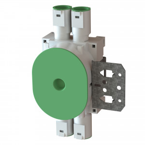 Wallbox 1,5 vertical 4-loop/ steel fastening BULK 1230018