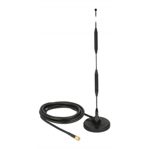 LTE Antenna SMA plug 5 dBi fixed omnidirectional with magnetic base 12425