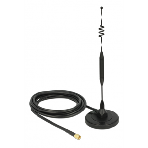 LTE Antenna SMA plug 6 dBi fixed omnidirectional with magnetic base 12429