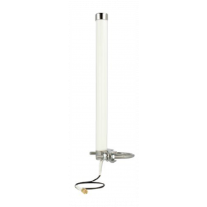 LTE Antenna SMA plug 2 - 6.5 dBi 27 cm omnidirectional fixed pole mount white outdoor 12433