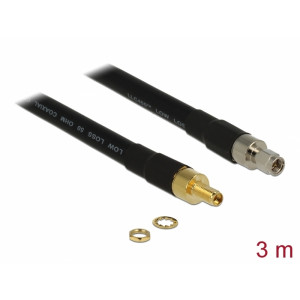 Antenna Cable SMA plug > SMA jack CFD400 LLC400 3 m low loss 13007