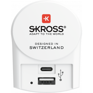Euro USB Charger - 1xUSB Type C / 1xUSB Type A 1302423