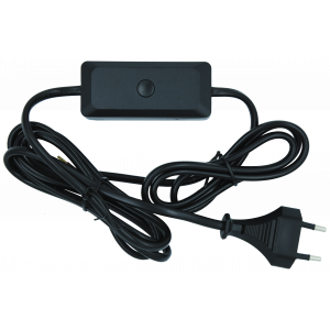 Corddimmer 3-60vA 1,2+0,8m w. plug. Black 1400120