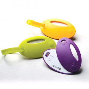 2 pack Neon Name Tags, mix Green, Purple or Yellow 15