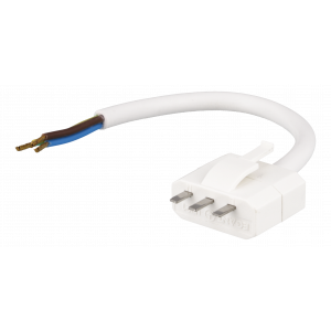 DCL plug with 15cm cable, White 1500478
