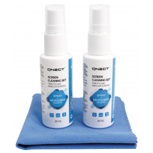 Skärmrengöring Kit med 2 x 30ml Spray + Mikrofiber