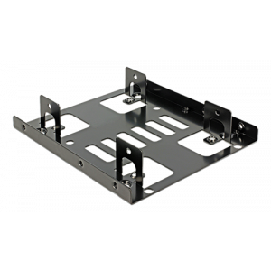 Installationsram 3. 5″ tum > 2 x 2. 5″-tums HDD, svart 18210