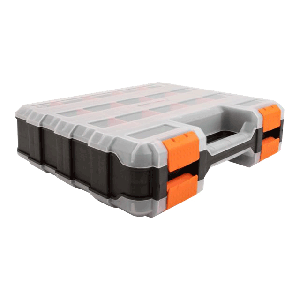 Sorting box with 34 compartments 320 x 270 x 80 mm orange, black 18417