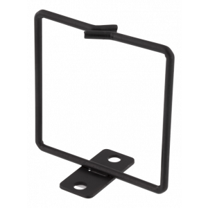 Kabelkrok för vertikalt 19”-montage, 80x80mm, metall, svart 19-13
