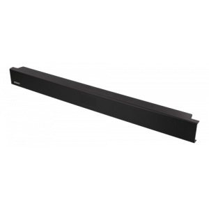 19" 1U täckpanel, korgmutter-fri installation, svart 19-8
