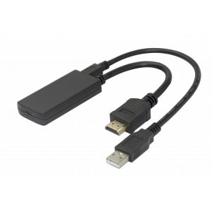 HDMI - USB-C Alt.Mode DisplayPort adapter, 4K/60Hz, 0,2m, black 1902012