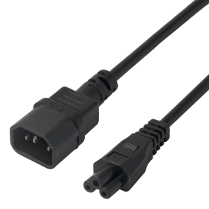 Power cable IEC C14 - IEC C5, 0,5m, black 1902267