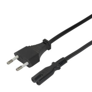 Power cord CEE 7/16 - C7, 1,5m, black 1902297