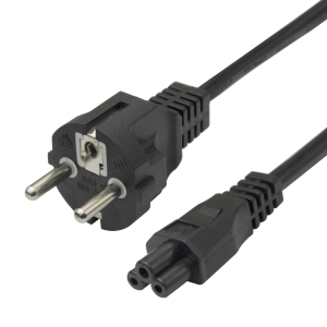 Kbl Apparatsladd 1,5m CEE7/7 - IEC C5 Black