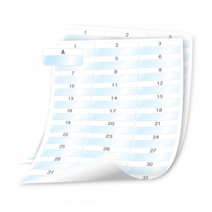 XTL Laminated Wire/Cable Wrap Sheet Labels, 54x23mm 1908557