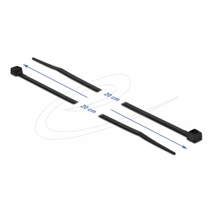 Cable tie cold resistant L 200 x W 3.6 mm black 100 pieces 19188