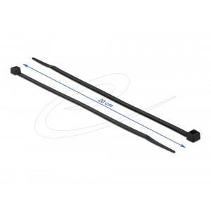 Cable tie heat resistant L 200 x W 4.8 mm black 100 pieces 19555