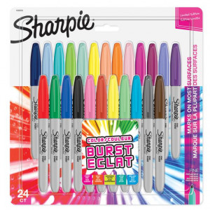 Permanent Marker Fine Colour Burst 24-Blister 1956292