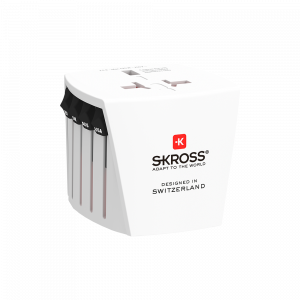 MUV MicroThe most compact 2-pole travel plug for connecting devices anywhere in the world. The World Adapter MUV Micro from SKROSS® is the most compact 2-pole travel adapter for travellers from all over the world. The innovative country slider system gua