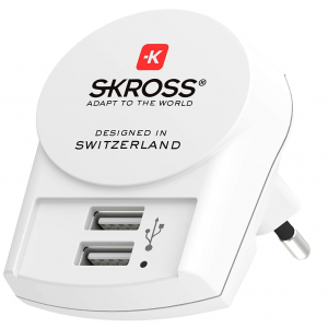 Euro USB Charger - 2xType A - BULK 1.302421-1