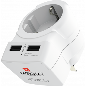 Country Adapter - Europe to UK, USB 1.500280