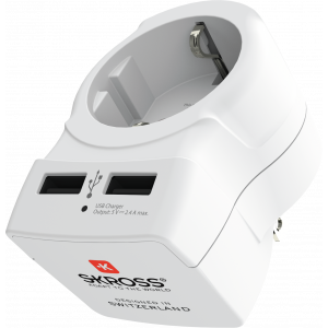 Country Adapter - Europe to USA, USB 1.500281