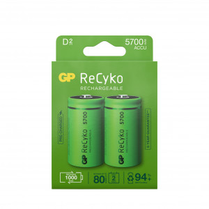ReCyko NiMH 5700mAh D 2 Pack (PB) 201218