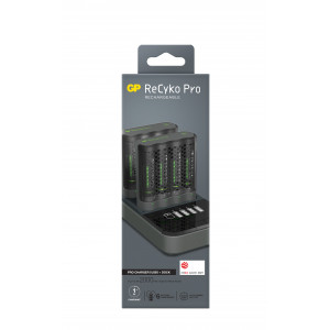Batteriladdare + 8st 2000mAh AA + Dockning - GP x2