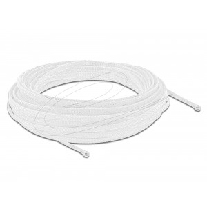 Braided Sleeve stretchable 10 m x 3 mm white 20692