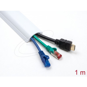 Cable Duct self-adhesive 30 x 8 mm - length 1 m white 20704