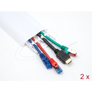 Cable Duct Self-Adhesive w/ Fixing 85×10 mm 300 mm 2pcs 20886