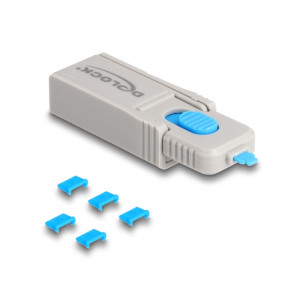 Micro USB Port Blocker Set for Micro USB female 5 pieces + lock tool 20925