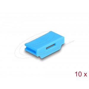 This port blocker set by Delock is an accessory for 20923. A total of 10 HDMI ports can be blocked with the set. Access by cables to the port are then no longer possible.Please Note. To release the lock, the tool from set 20923, 20924, 20925, 20926 or 209