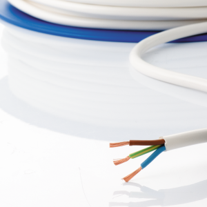 Rund el-kabel H05VV-F (3x1,5mm²), 50m, Vit 217290