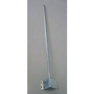 38mm Antenna Mast with wall mount 1,4m 241110