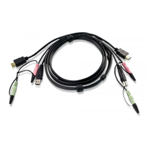 KVM cable, HDMI, USB and Audio, 1.8m 2L-7D02UH