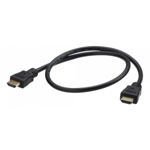 Höghastighets HDMI-kabel med Ethernet 0,6m, svart 2L-7DA6H